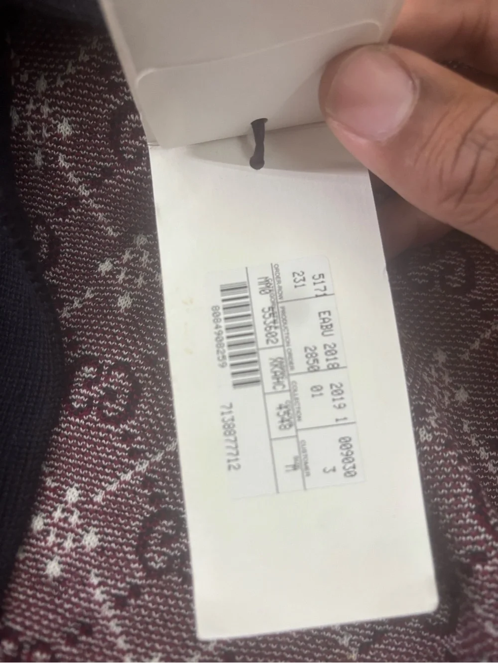 Gucci Men's Diamond Argyle (Navy) GG Cardigan